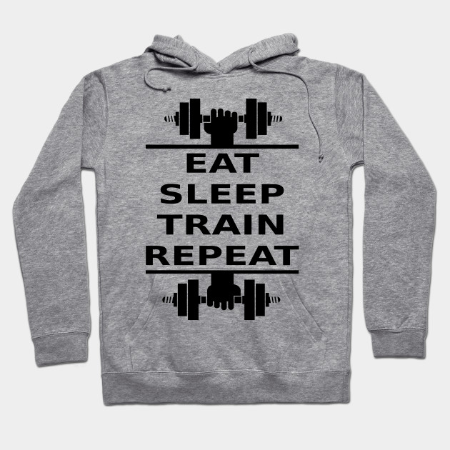 Eat, Sleep, Train, Repeat (black)